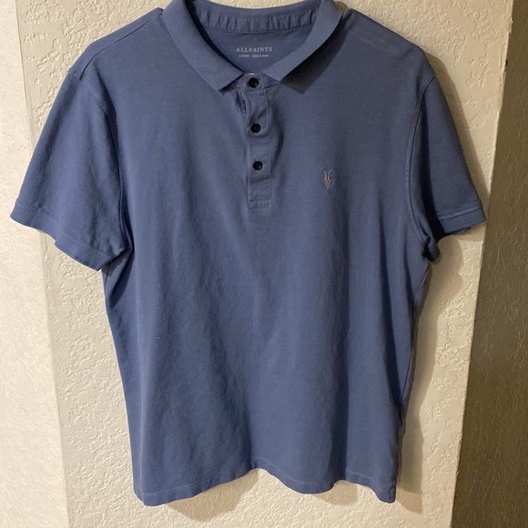 ALL SAINTS MENS POLO - Picture 1 of 2
